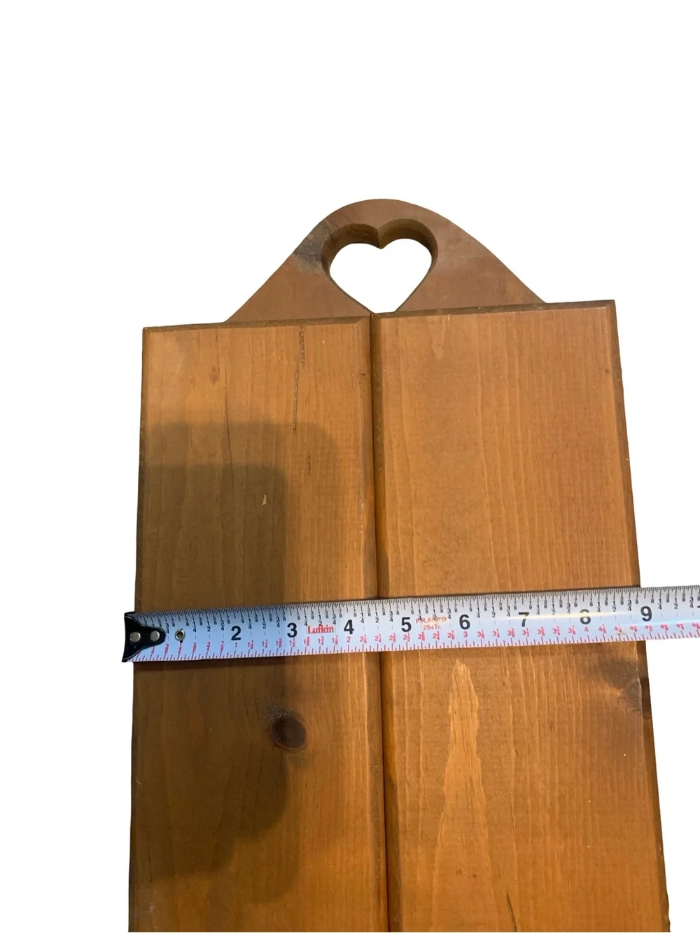 Rustic Pine Wall Cabinet Country Farmhouse Curio Cabinet Heart Cutout
